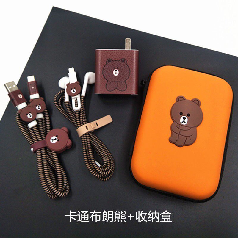 vivo iQOONEo5 data cable protective sleeve 66W cartoon charger sticker Neo5 earphone protection winding rope