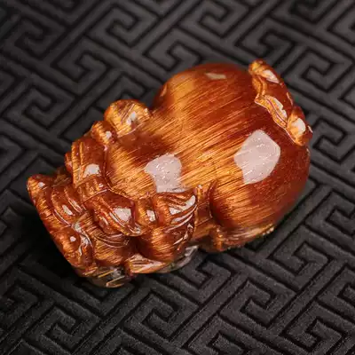 Photinia bamboo natural Brazilian copper shun hair crystal copper crystal silver pendant handlebars ornaments