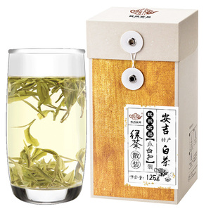 安吉白茶特级绿茶叶罐装125g
