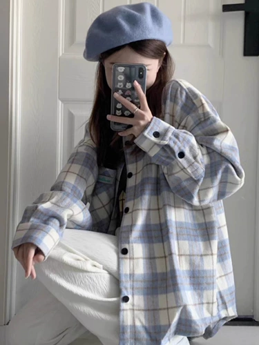 Осенняя рубашка, куртка, тонкий сексуальный лонгслив, оверсайз