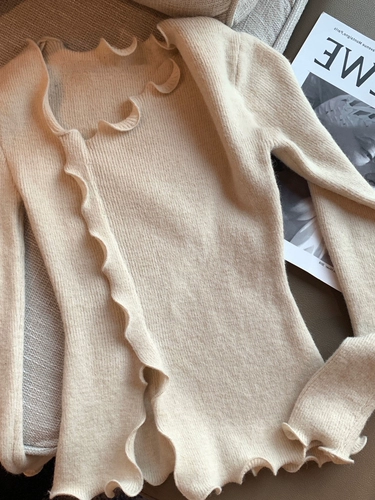 Приятный телу приталенный трикотажный сексуальный свитер, коллекция 2022