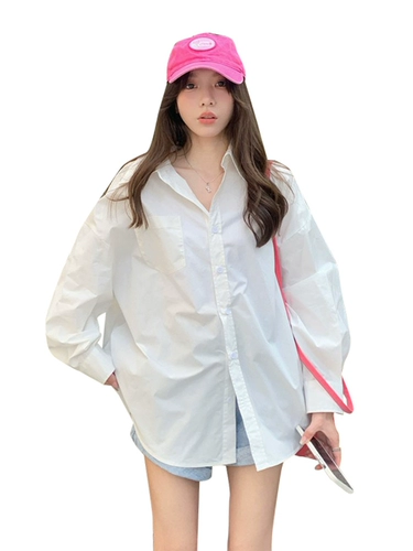 Хлопковая весенняя летняя тонкая рубашка, кардиган, защита от солнца