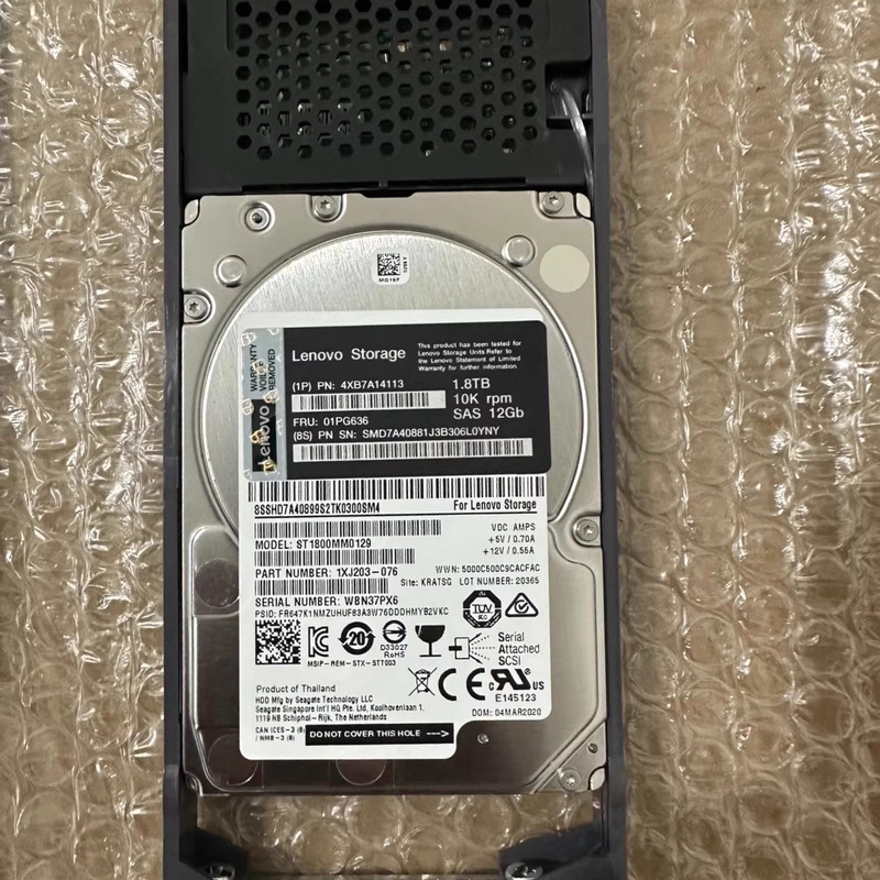 Lenovo 4Xb7A14113 01Pg636 1.8t 10K Sas 2.5 De4000H Series Storage Hard Drive