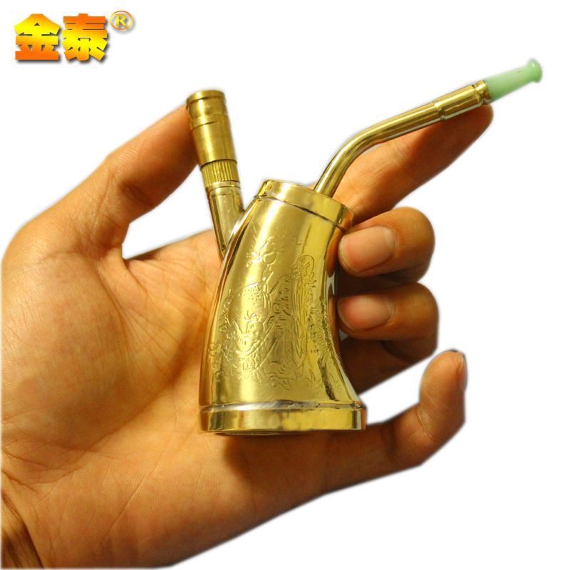 Jintai Pure Copper Hookah Hookah Hookah Bottle Hookah Bag Healthy Water Filtration Creative Portable Cigarette