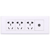 Positive Tai switch socket 118 Type 5G Four-linked three-socket 10A Nine-hole plug fifteen-hole socket TV combo