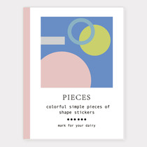 Clockwork Pill Original - ( Pieces )Basic Geometry Decoration Sticker Book