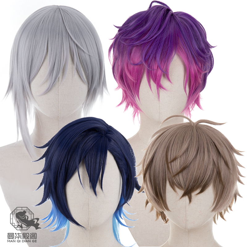 Rainbow Society Yugoasuma Albanknox Ukivioleta Fulgurovid Cos Wig 
