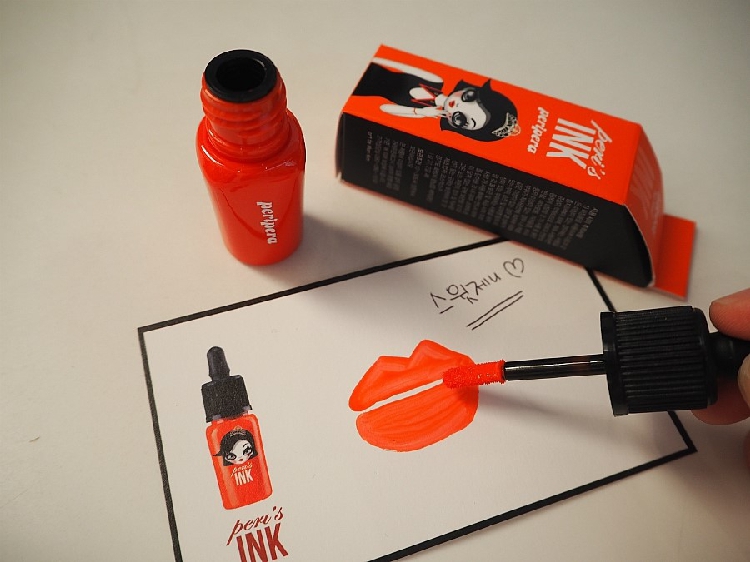Hàn Quốc clios peripera feifeifeila tink ink dropper ink lip lip dyed lip liquid kéo dài - Son bóng / Liquid Rouge 	son bóng merzy	