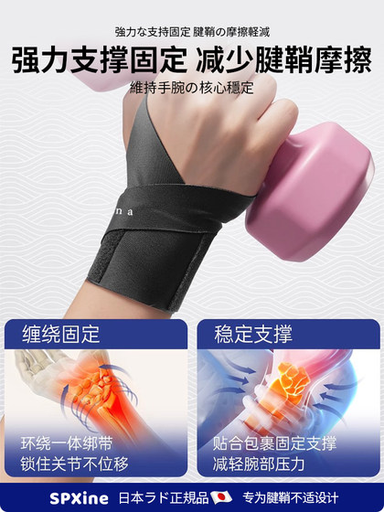 Japanese Sp-X Badminton and Tennis Wrist Brace for Tendon Sheath Protection, Specialized for Sprained Wrists and Joint Strain Fixation