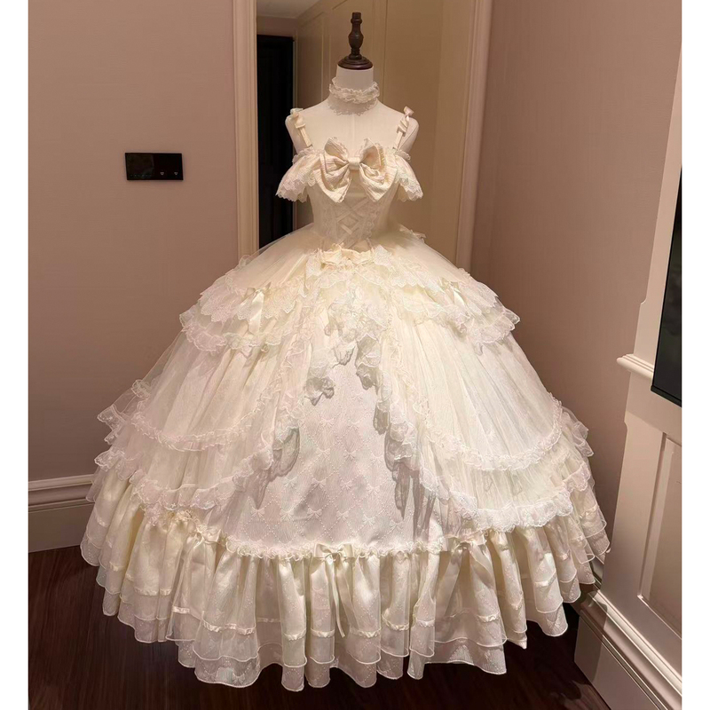 Fairy-Like Lolita Dress, Evening Gown, High-End Graduation Party, Birthday, Coming-Of-Age Ceremony, Wedding Princess Dress, Art Exam Performance