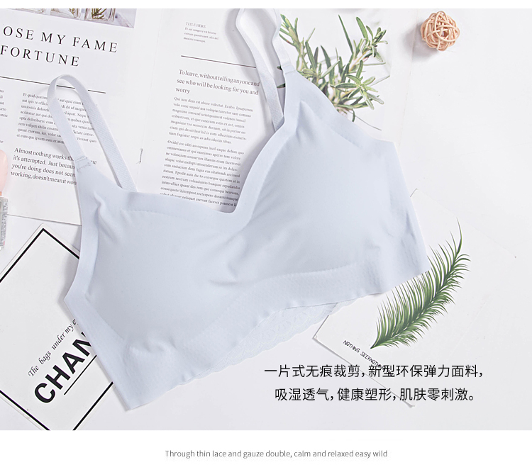 Nam cực làm đẹp trở lại đồ lót phụ nữ thu thập không có vòng thép mỏng áo ngực ren thể thao chạy vest áo ngực cách điệu do lot nu