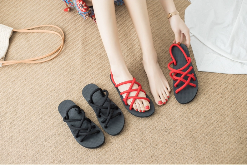 Gila cat dual-sandal và dép nữ mùa hè đôi mới đôi dép Han ulzzang Harajuku Rome Vietnam giày bãi biển bitis hunter sandal