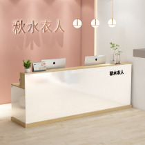 Reception desk Bar table Cashier Simple company Hotel shop Commercial small supermarket Clothing store counter