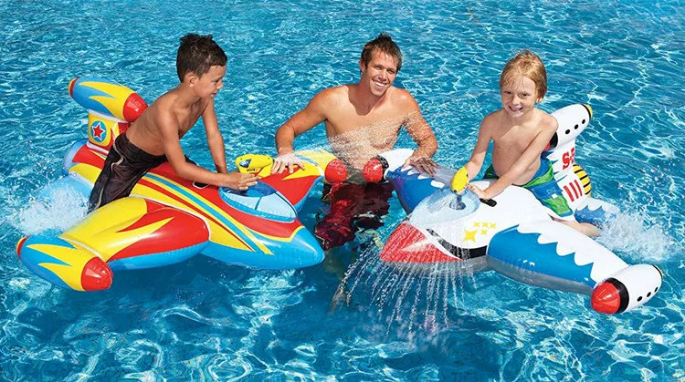 Intex, самолёт, надувная игрушка для игры в воде