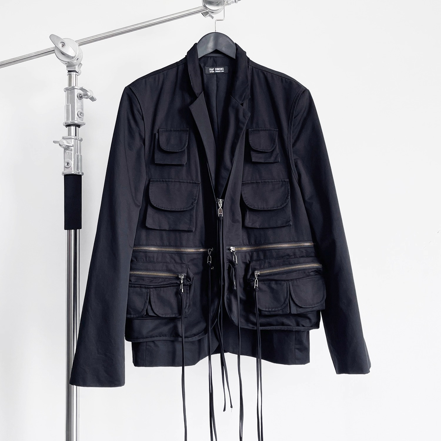 ジャケット・アウター RAF SIMONS 03SS JACKET in stock】raf simons 03ss archive: multi-pocket faux two-piece