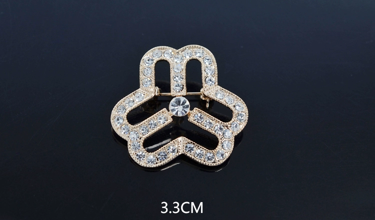 Liên đoàn phụ nữ logo trâm cài rhinestone trâm nữ Liên kết huy hiệu phụ nữ tùy chỉnh khăn ba vòng khóa trang sức - Trâm cài