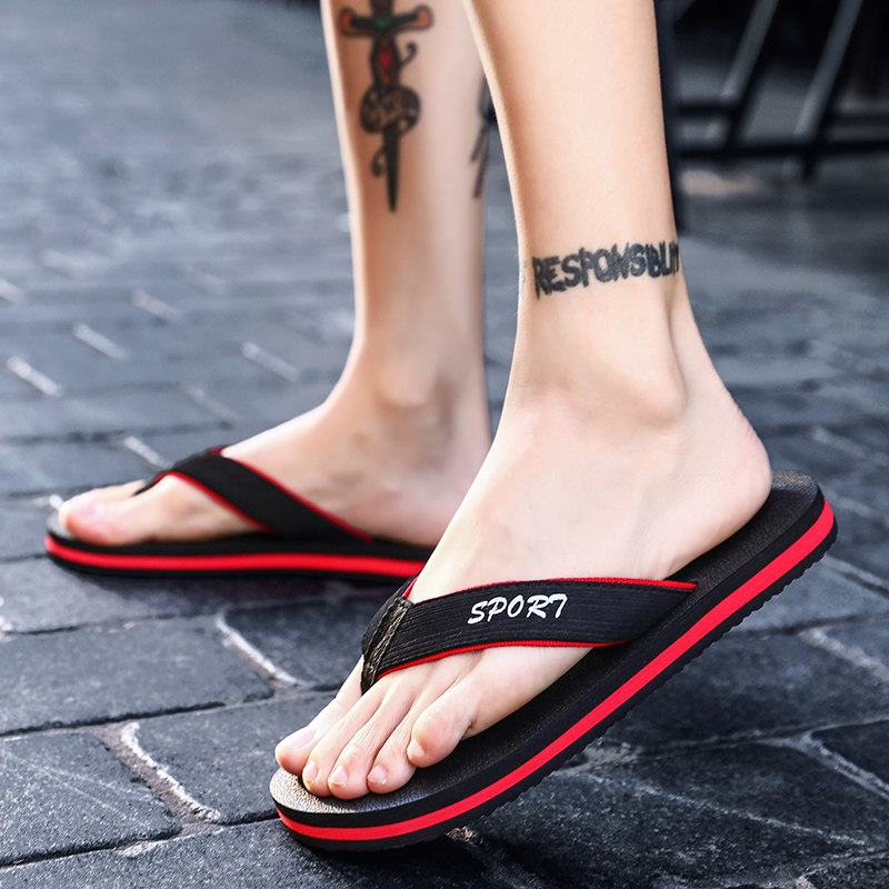 Slippers men and summer fashion wear human slippers outdoor trend anti-slippers personality sandals sandals