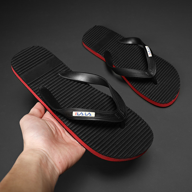 Slippers men's summer non-slip wear-resistant outdoor flip-flops trendy personality soft sole outerwear beach shoes men's fashion sandals