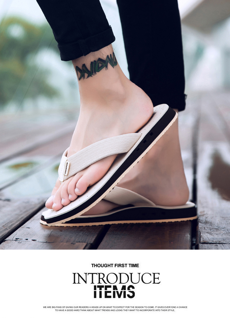 Dép nam mùa hè flip flops xu hướng ngoài trời non-slip đáy mềm tính cách chịu mài mòn của nam giới dép thời trang mang giày bãi biển