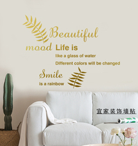 ins Net red Nordic English letter sticker coffee restaurant clothing store wall layout literary decoration stickers