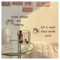 Nice Allegory Bedroom Background Wall Flat Decoration Ins brief English letter pvc hollowed-out self-adhesive wall stickers