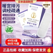 Morita snow lotus paste stem cell nourishing paste ovarian maintenance to remove odor female low back pain care pad Japan