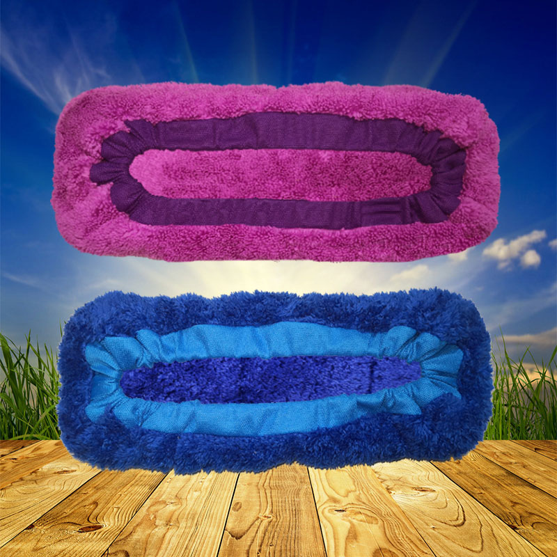 Thickened flat mop replacement cloth microfiber nano towel dust mop head cleaning large plate Anshun Yiwu