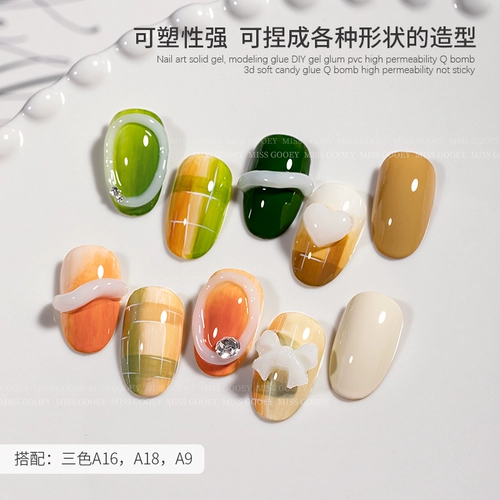 Трехмерный гель из ПВХ, прозрачная форма для маникюра, 3D