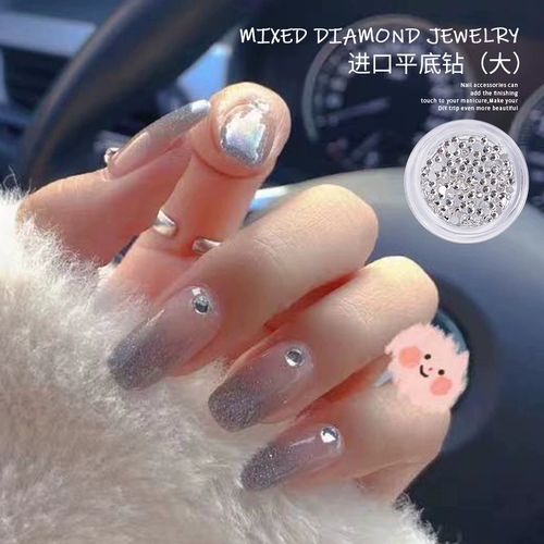 Аксессуар для маникюра для ногтей, смешанные бусины с бантиком из жемчуга, популярно в интернете