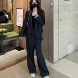 Классический костюм, осенний модный комплект, изысканный стиль, в стиле Шанель