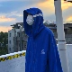 Флисовый, синий