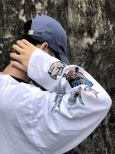 Мультяшный осенний хлопковый базовый приятный телу лонгслив для влюбленных, 2022, оверсайз