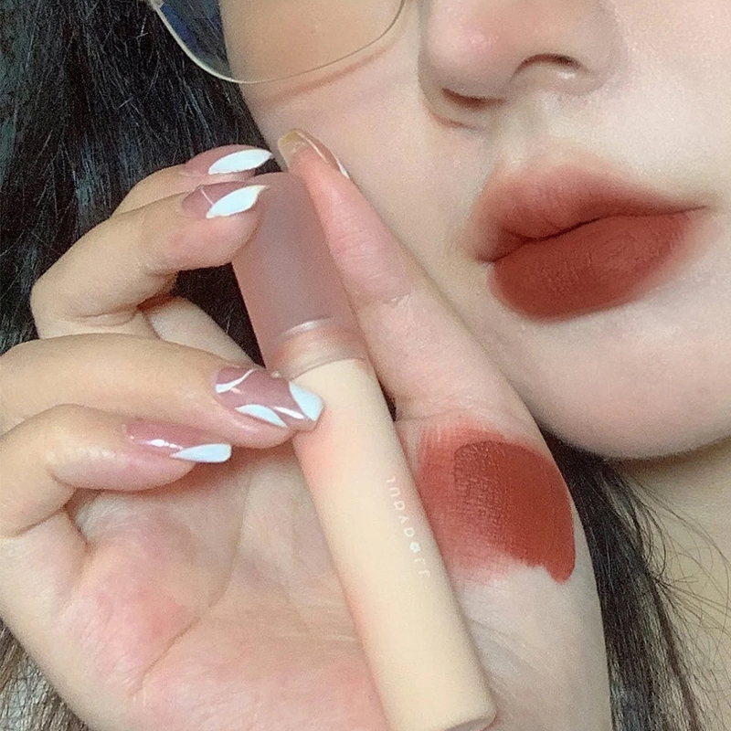 Judydoll orange lip glaze lip mud bubble matt p10 joint blind box matte mirror lipstick water light juduo