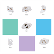 Starter holder collection fluorescent lamp holder grille lamp holder lamp holder lamp accessories factory direct sales