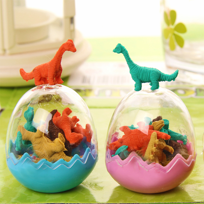 Dinosaur Egg Egg Eraser Lovely Little Dinosaur Prize for Children's Creative Stationery Kindergarten Birthday Gift
