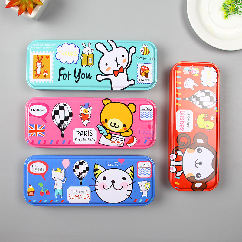Children's Pencil Case Cute Creativity Double Kindergarten Lead Pencil Case Wholesale Elementary School Students Reward Prize Event Gift