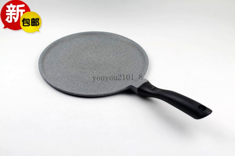 Foreign trade Export 26CM 30CM non-stick flat frying pan stall Pancake fruit Trident pot special offer rake