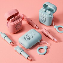 A molded six-color mini cartoon lazy eye shadow stick beginner waterproof eye shadow pen female affordable