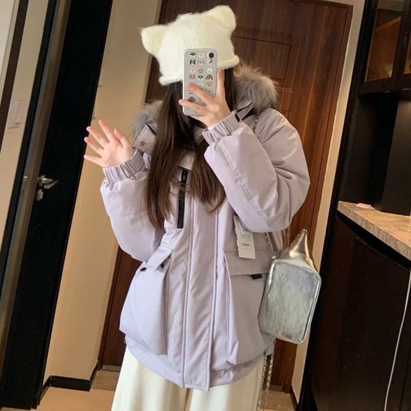 今年冬天保暖神器!你值得拥有的三防面料工装派克羽绒服女冬季新款韩版极 Harden90 白鸭绒加厚外套 🤥 -工服-淘宝好物网