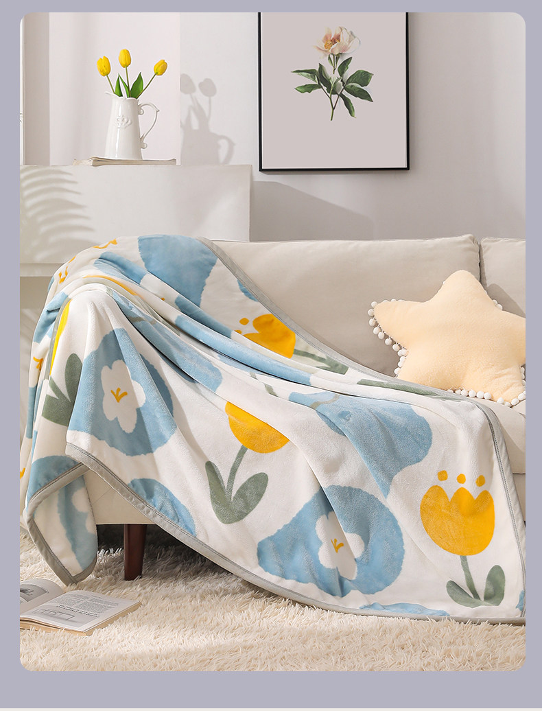 Плед 梦洁法兰绒毛毯空调毯家用珊瑚绒毯子床单夏天午睡毯宿舍冬季盖毯