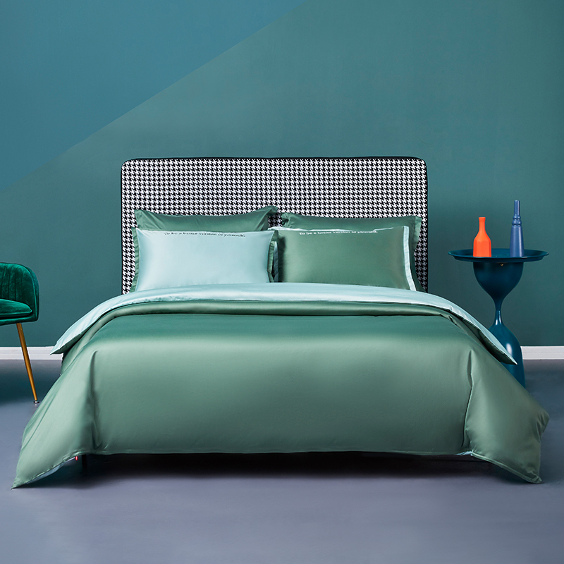 梦洁家纺 80支长绒棉贡缎四件套 床上用品 1.5米 凑单折后¥390.1包邮