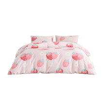 Mengjie Home Textiles three-piece bedding set student dormitory sheets quilt cover pure cotton childrens bedding