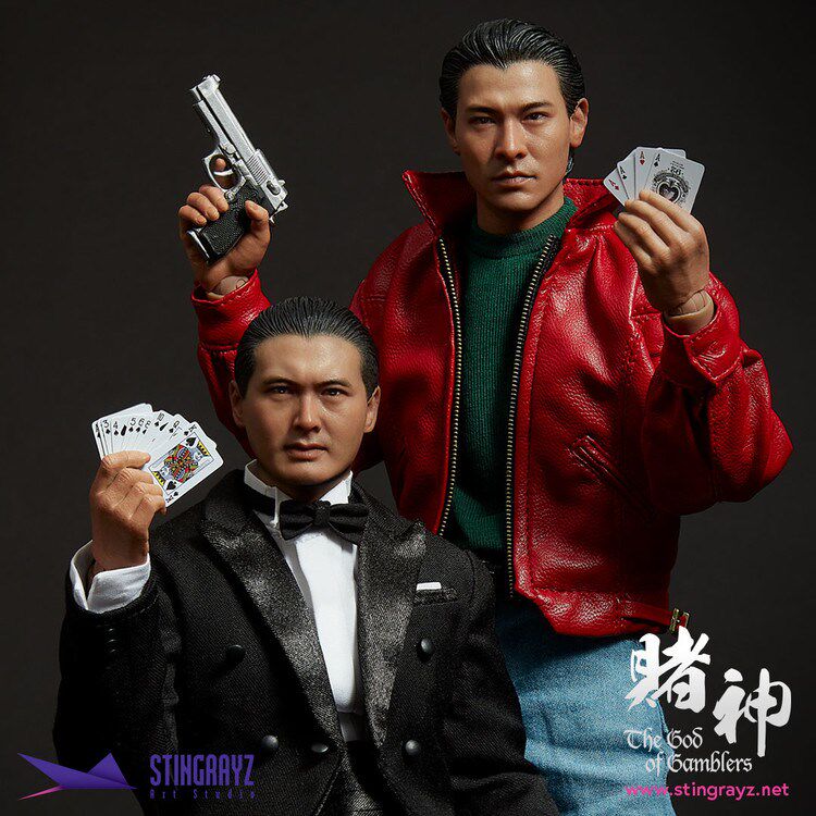 EB gambler Chow Yun-fat ornaments Shun Feng delivery ENTERBAY gambler 1 6 movable doll Gao Jin Chen small knife pendulum
