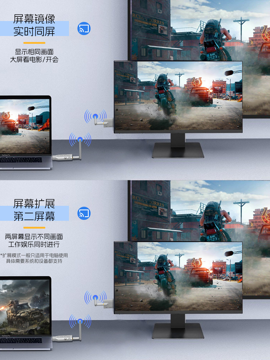 HDMI Wireless Extender High-Definition Video Transmission 50m Wireless Transmitters One-To-Many Receiver Screen Mirroring Device