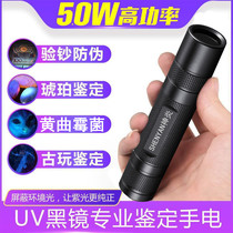 UV flashlight fluorescent agent detection pen small purple light new and old RMB banknote detector plate test light