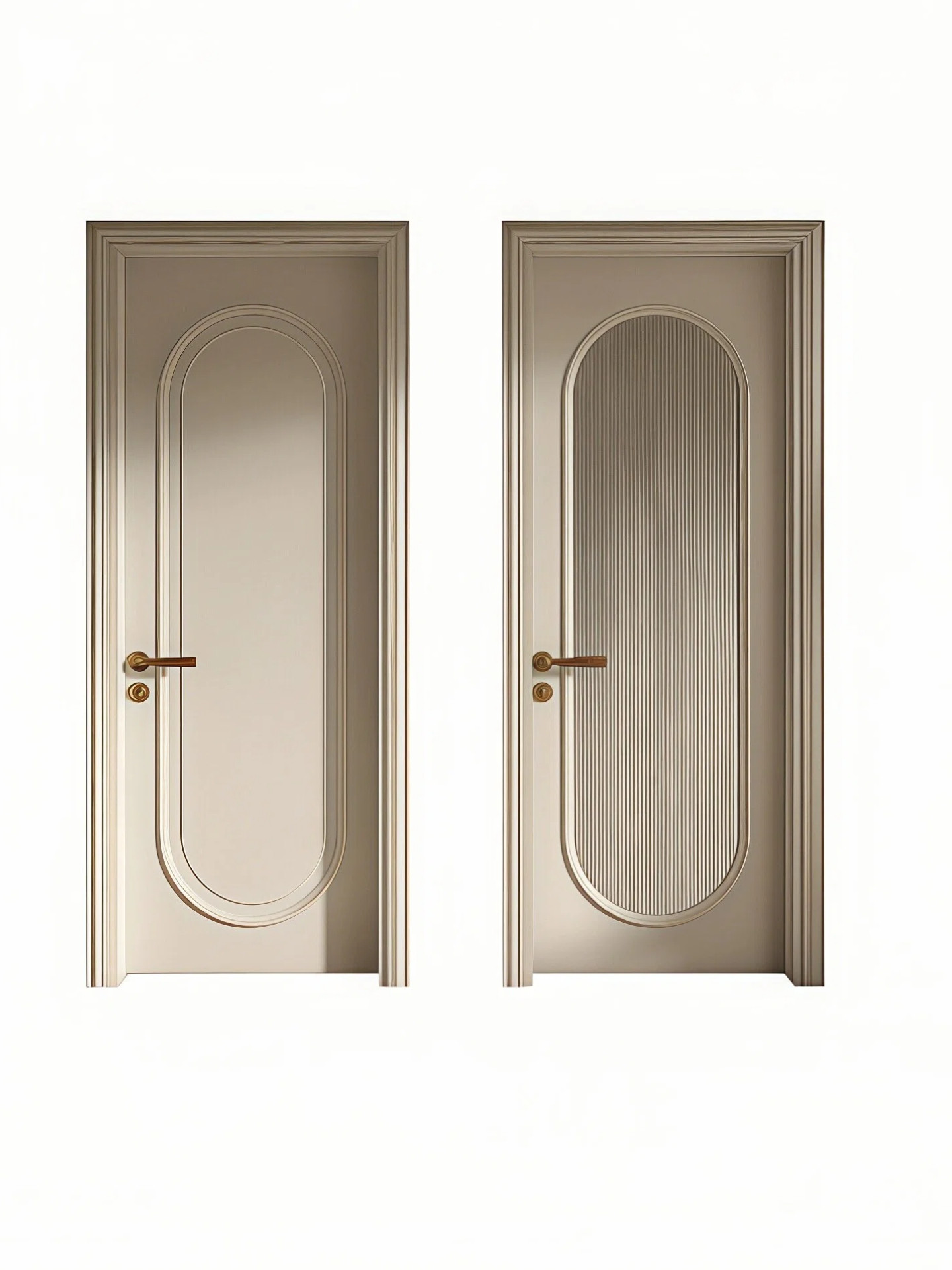 French-Style Bedroom Door, Solid Wood Composite Lacquered Door, Room Door, Interior Door, Household Door, Solid Wood Door Set, Soundproof Door