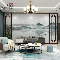  Chinese wall cloth Living room bedroom TV background wall paper film and television wall decoration seamless freehand landscape custom mural
