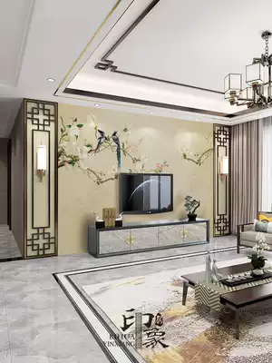Modern new Chinese TV background wallpaper living room Film and Television wall decoration wallpaper custom mural 2021 New Wall cloth