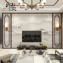 Modern new Chinese wallpaper freehand abstract ink wallpaper mural TV background wall Sofa study landscape wall cloth