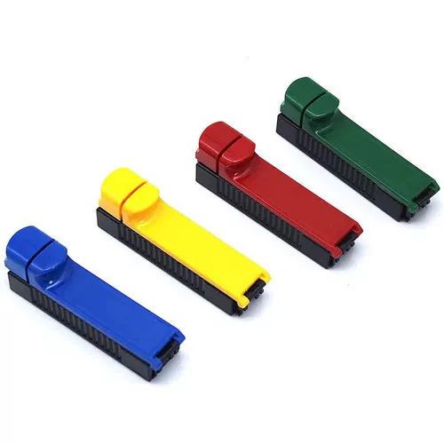 Push -plull сигаретер ручной пластиковую одиночную трубку с 8 -миллиметровыми воздушными сигаретными трубами для загрузки сигарет -сигарет ручной работы Бога